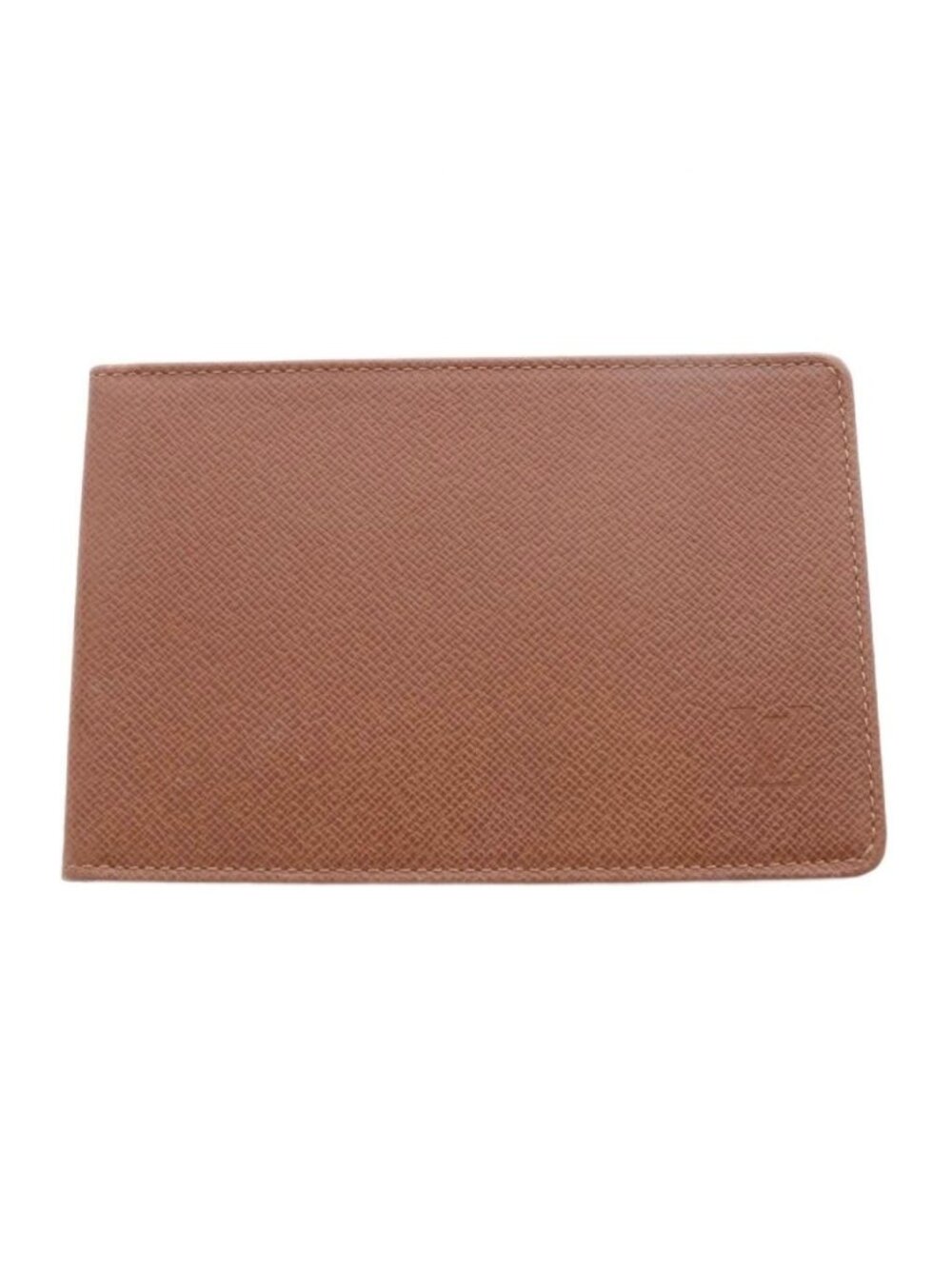 Louis Vuitton Card Case Leather Logo Brown